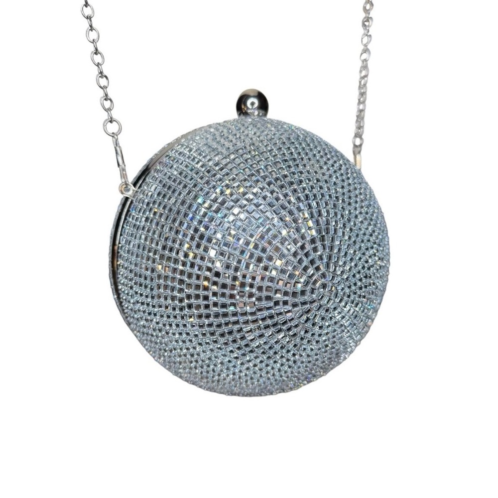 Disco Ball Crossbody Handbag Purse Chain Strap NYE Party Holiday